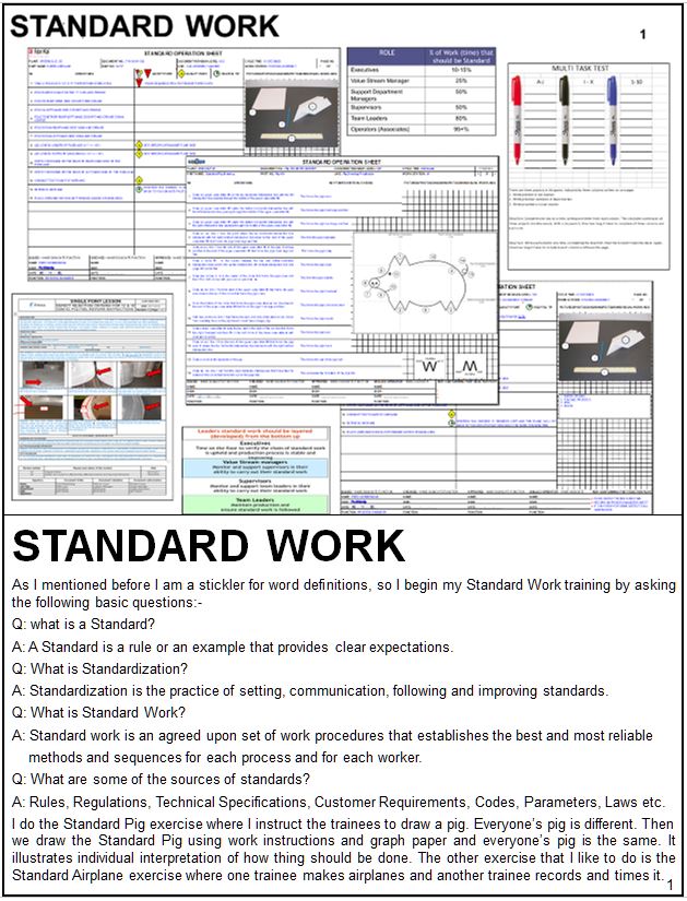 Standard Work Training