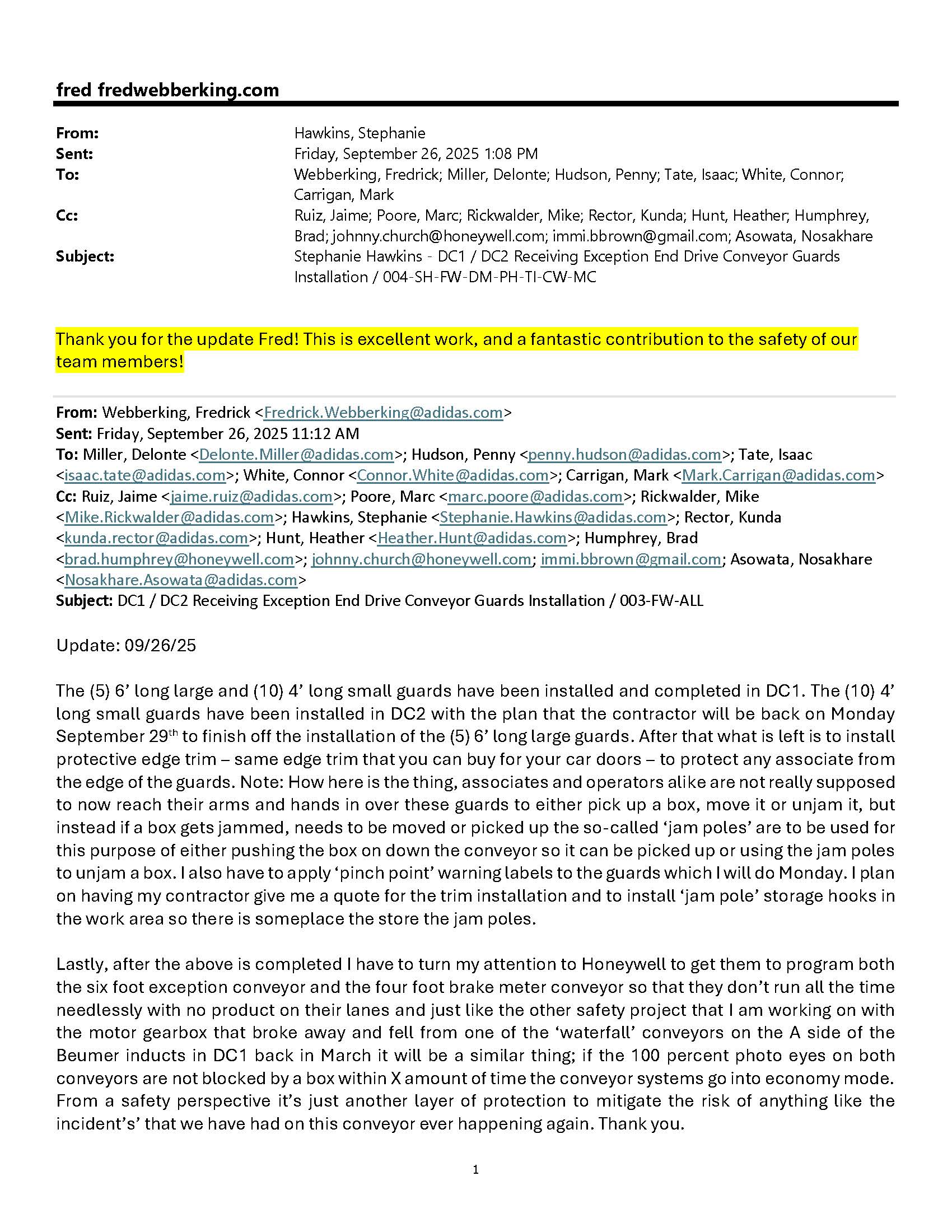 Reference Letter - Adidas - Stephanie Hawkins