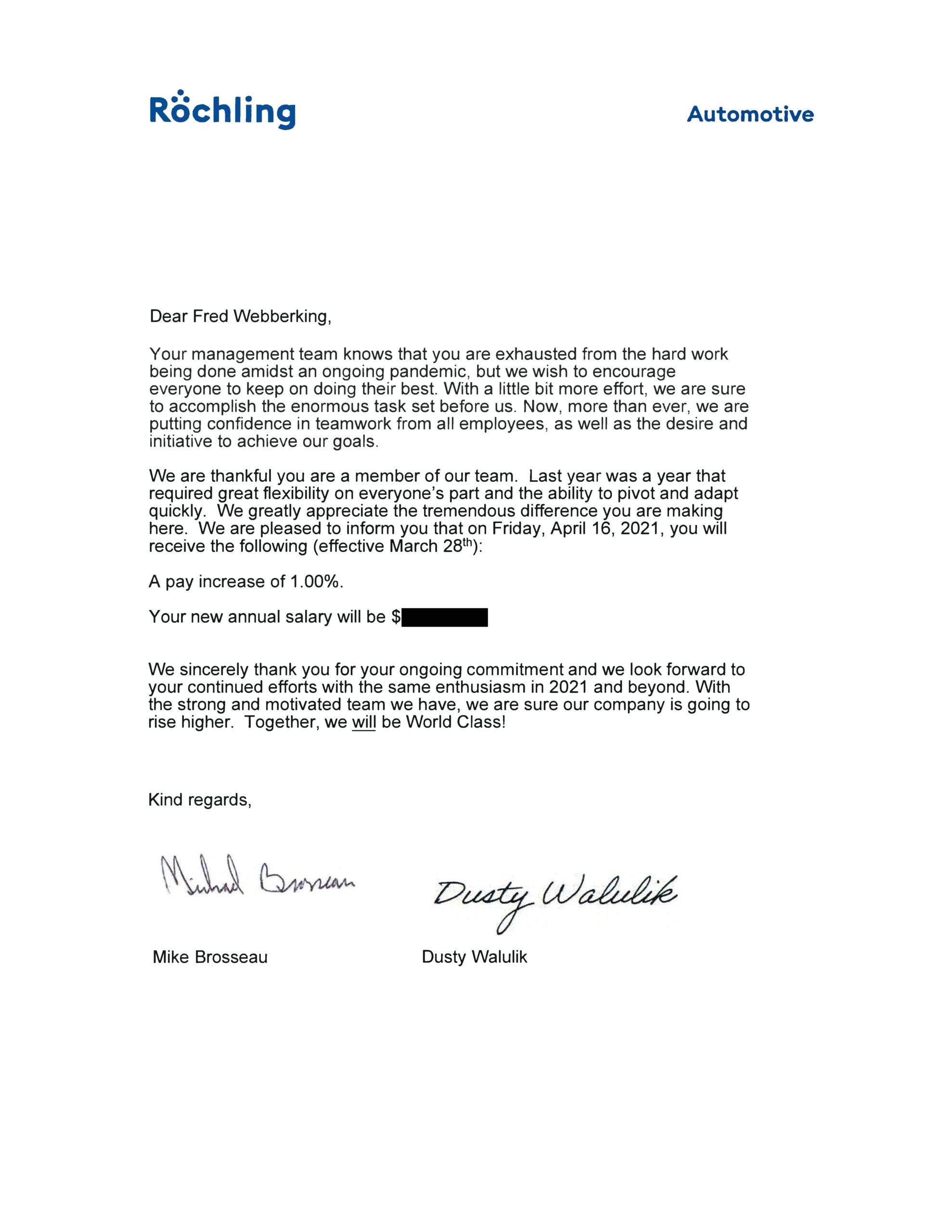 Reference Letter - Roechling - Mike Brosseau