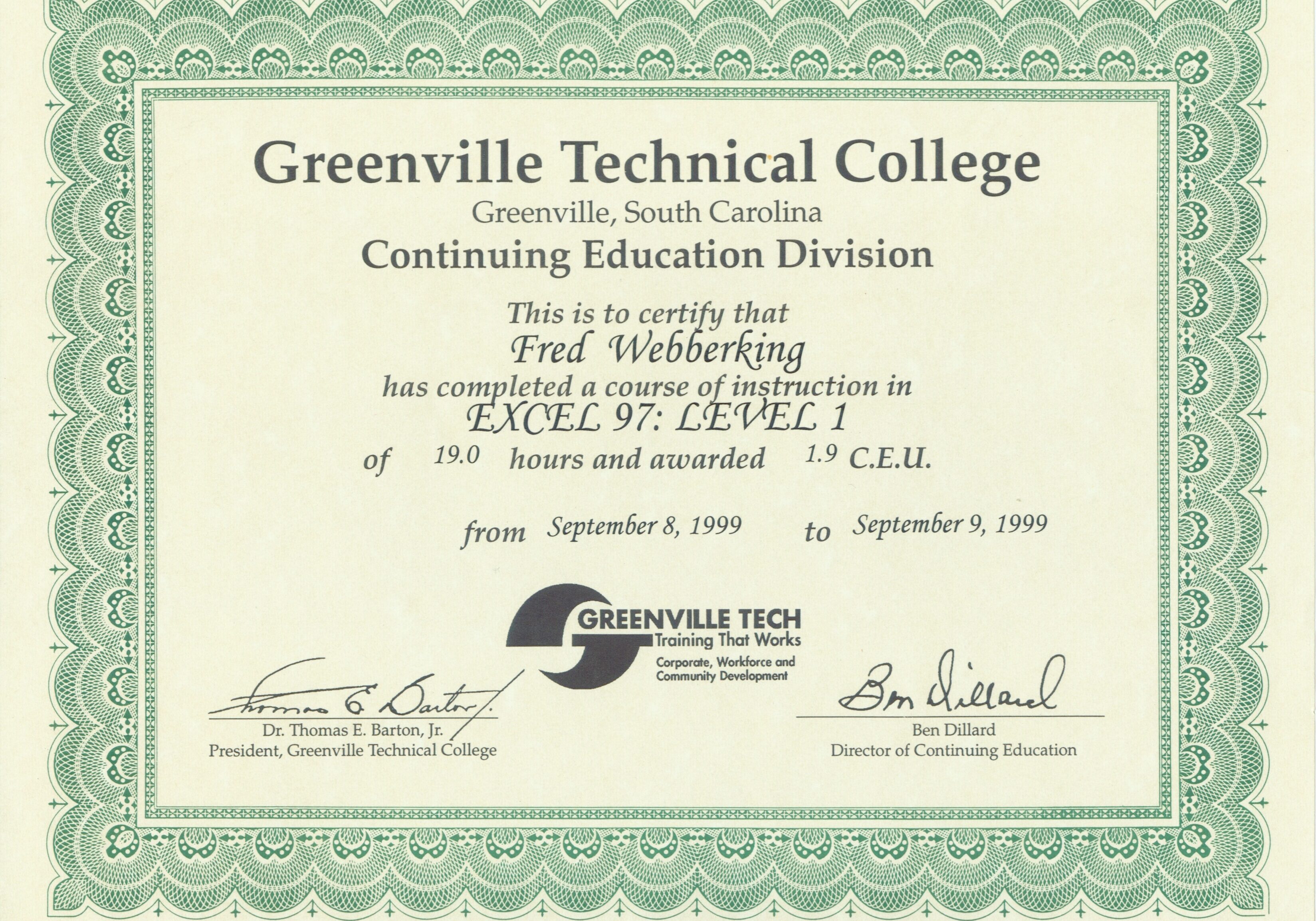 Certificate 20
