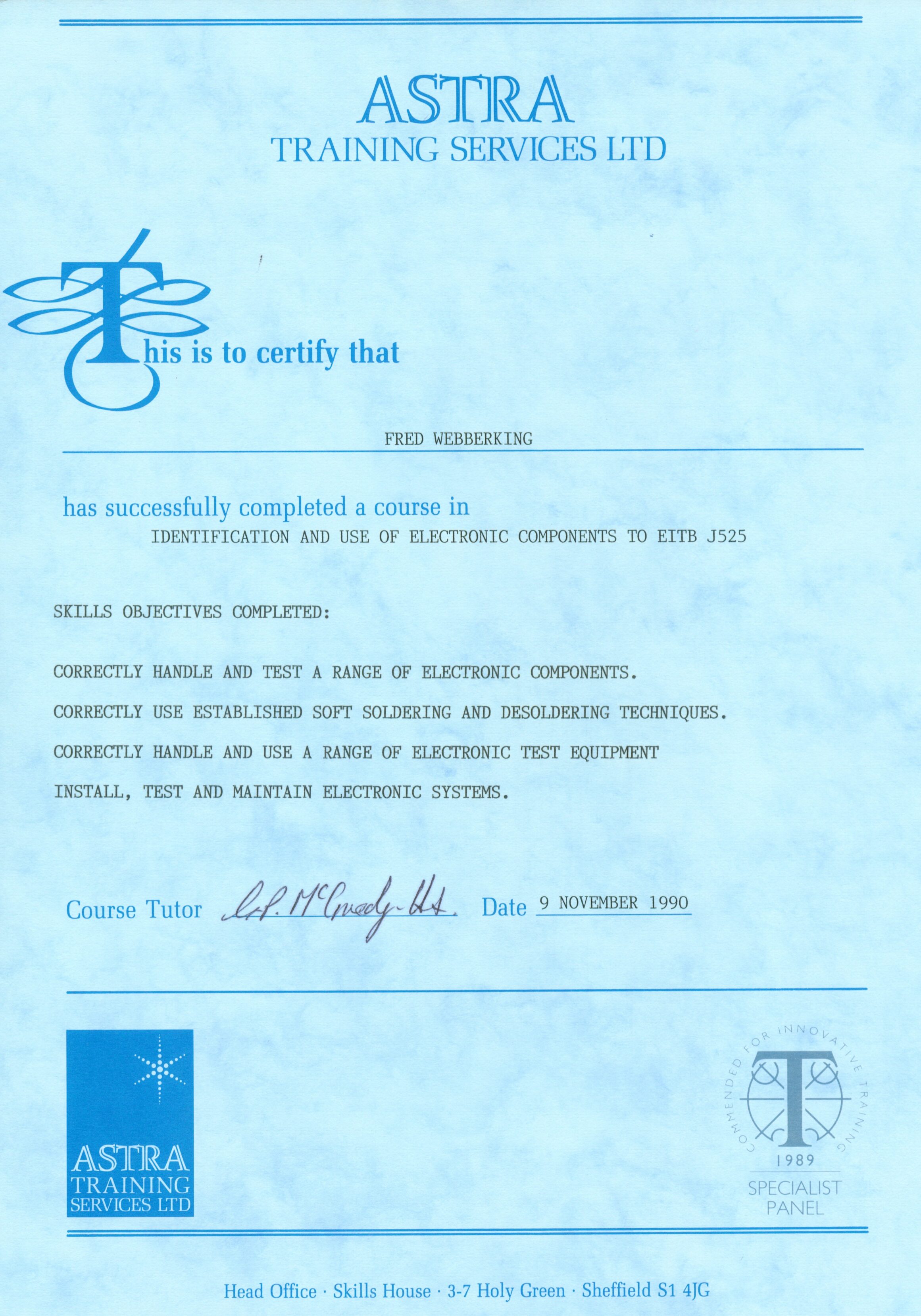 Certificate 27