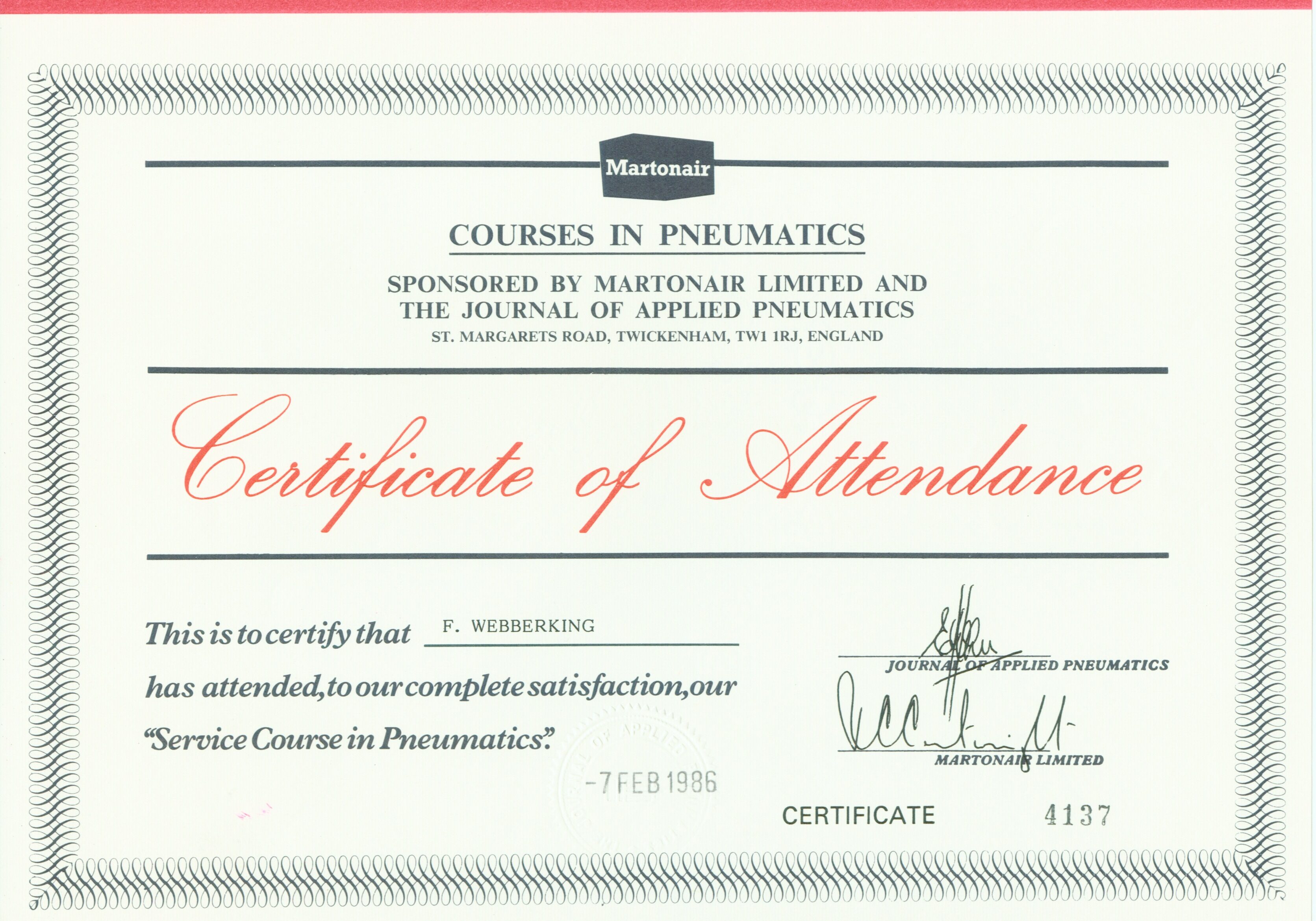 Certificate 29