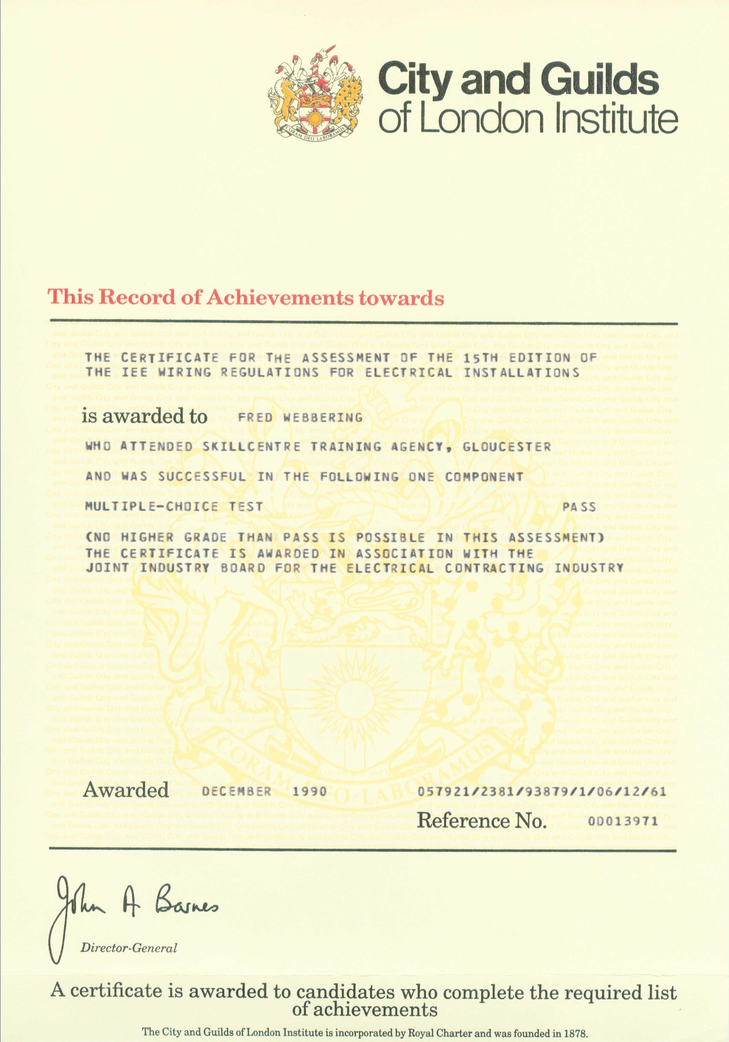Certificate 34