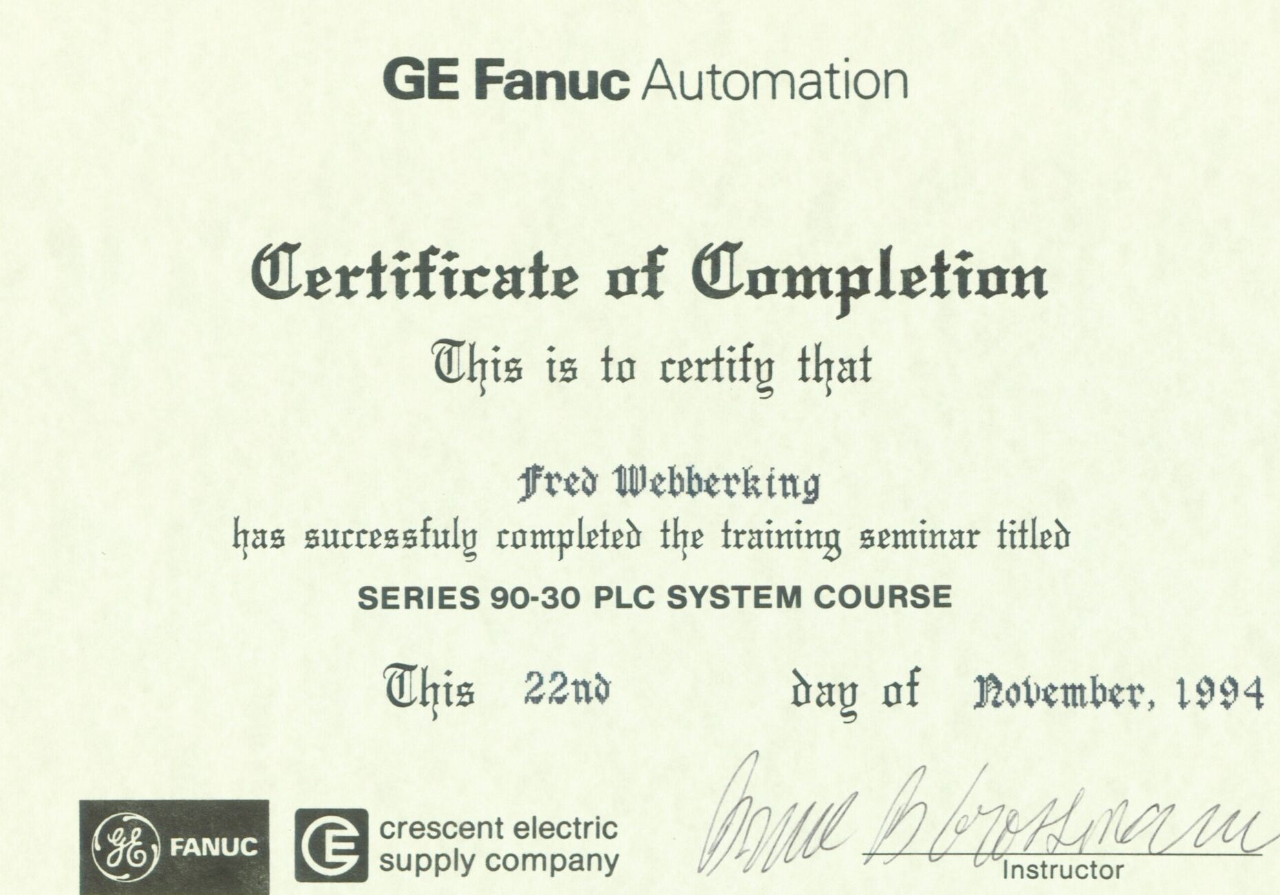 Certificate 43